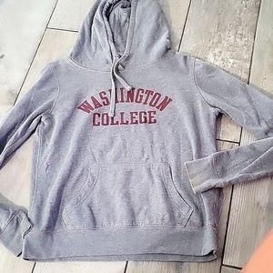 Red Shirt gray hoodie Washington college size small #10